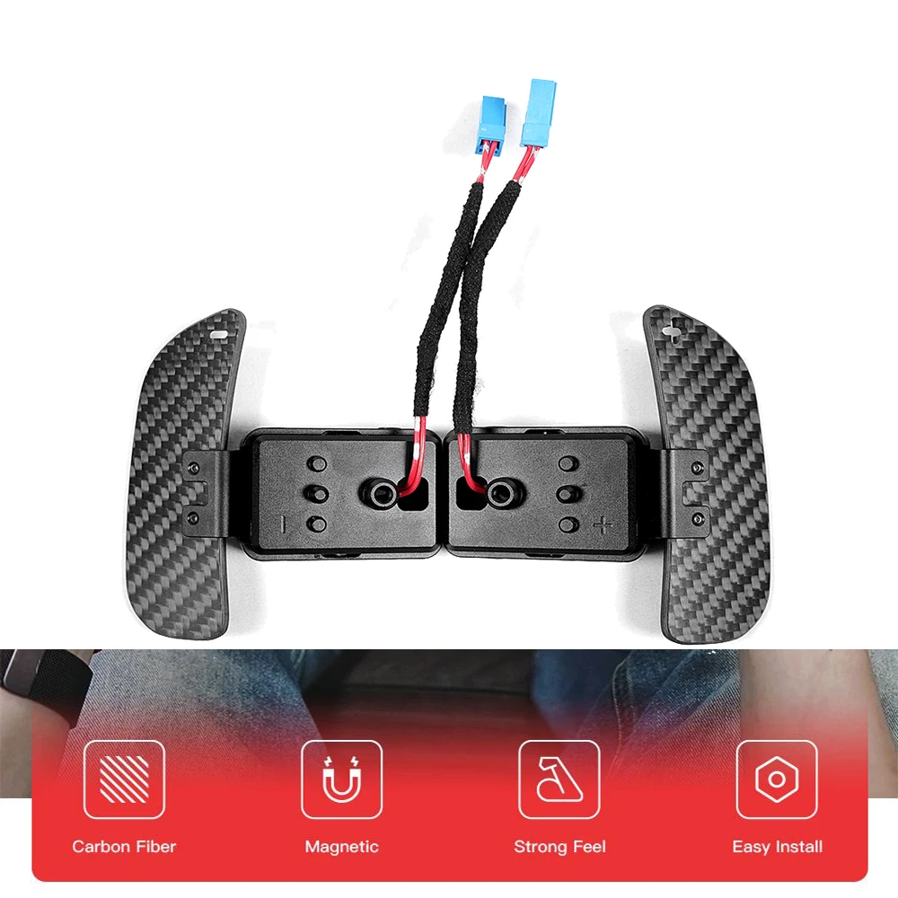 

Magnetic Carbon Fiber Paddle Shifters for BMW Universal Fit for Multiple Series F10 F06 F07 G20 G30 F18 F12 F13 F20 F22 F30 F3