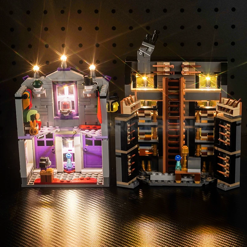 Ziegel bling LED-Licht 76439 Set geeignet für Ollivander & Madam Malkin Roben Bausteine Geschenk (nur Beleuchtungs zubehör)