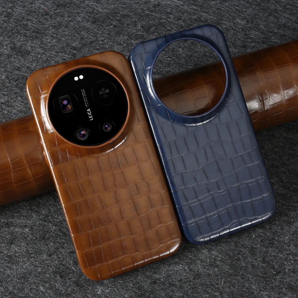 Luxury Crocodile Leather Case For Xiaomi 15 17 Ultra 15T 17T Pro 13T 14T 12 13 lite 12s 12x 15s 17 Pro Max Phone Case Back Cover
