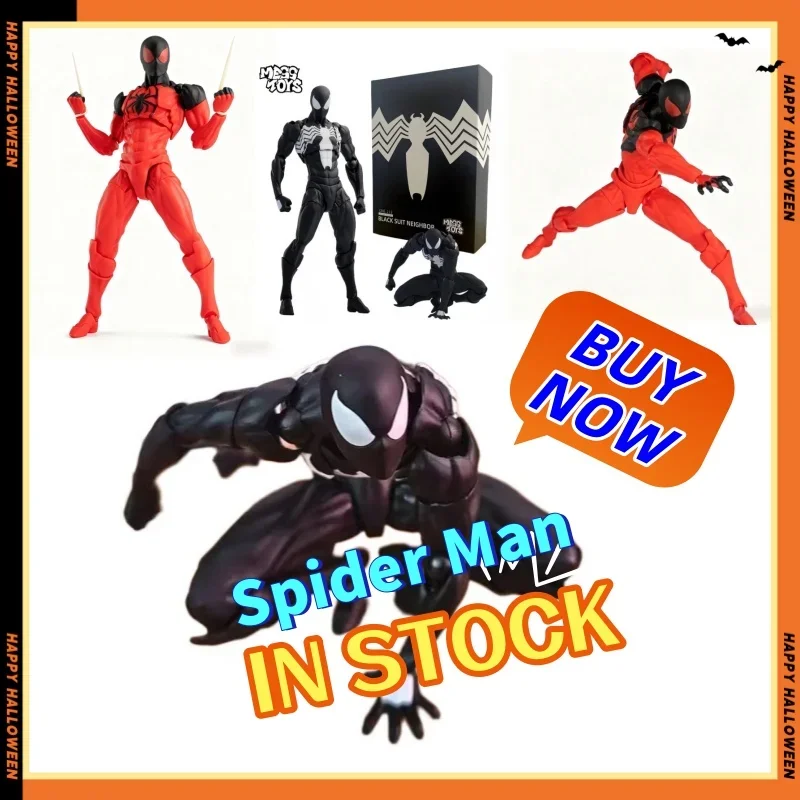 En stock 2026 jouet de désordre Kaine Parker figurine araignée écarlate Spiderman Symbiote noir rouge Anime jouet cadeau à collectionner