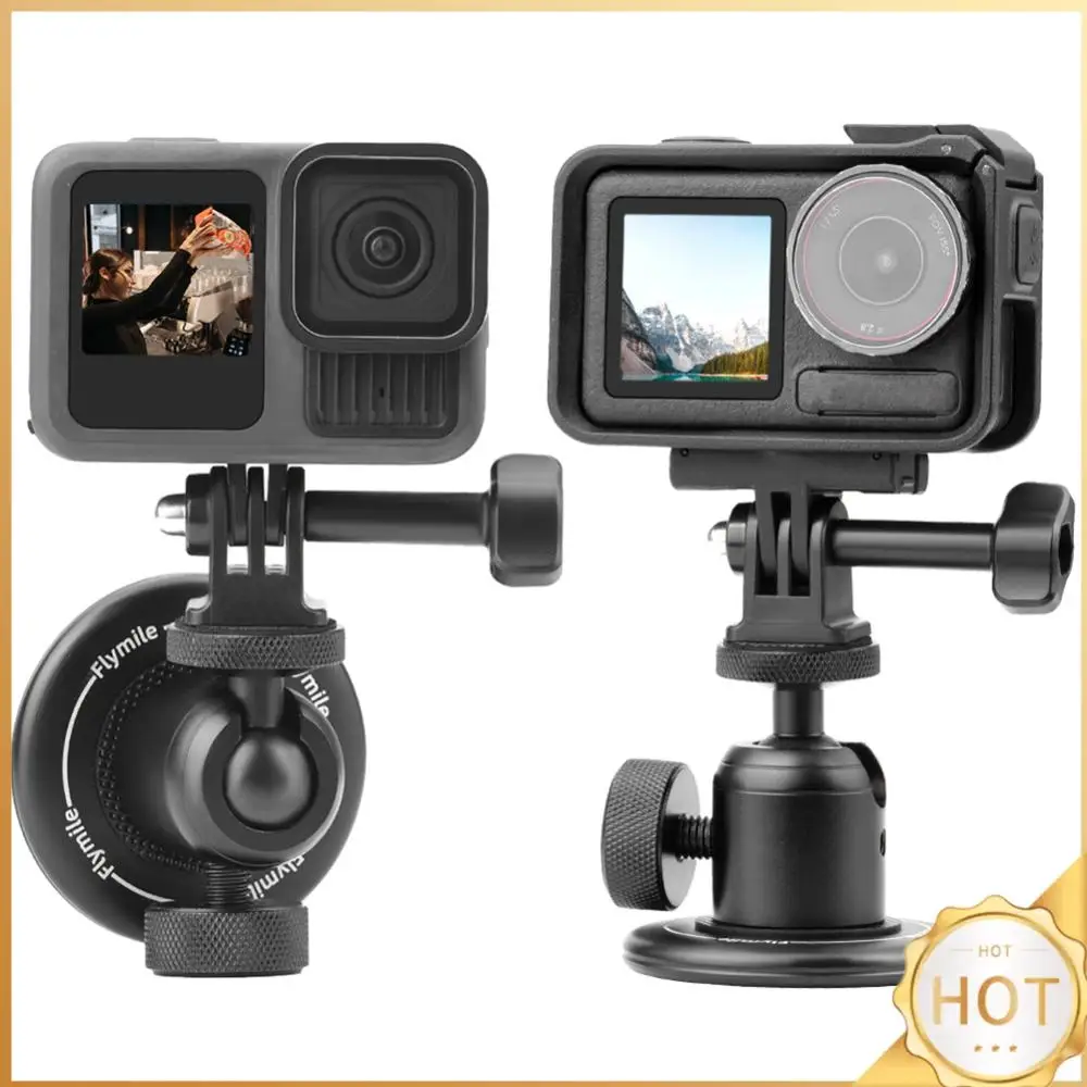 Support de caméra à base magnétique avec rotule à 360 °, adaptateur de caméra, vis 1,4 ", DJI Action 5 Pro, Insta360, DJI Pocket 3