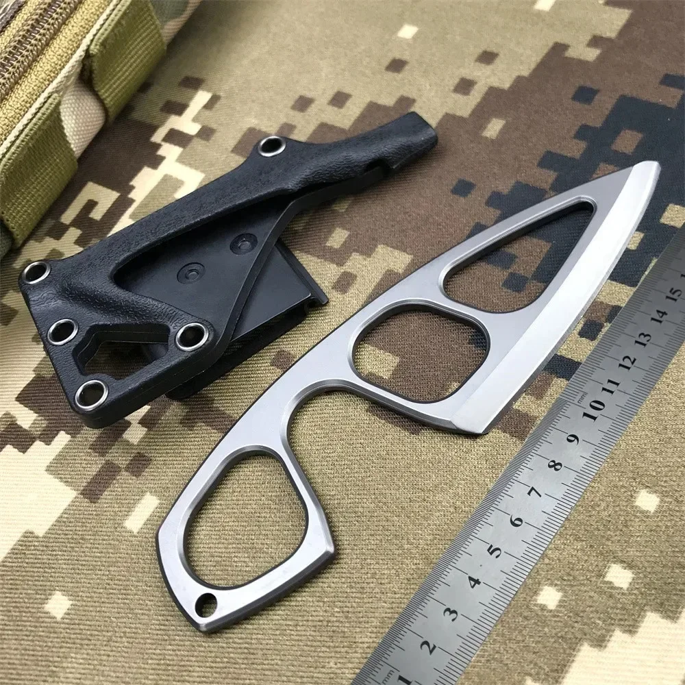 قلادة صغيرة سكين معلق في الهواء الطلق التكتيكية سكين قصير EDC سكين محمول متعدد الوظائف شفرة مثبتة سكين سكاكين الدفاع عن النفس
