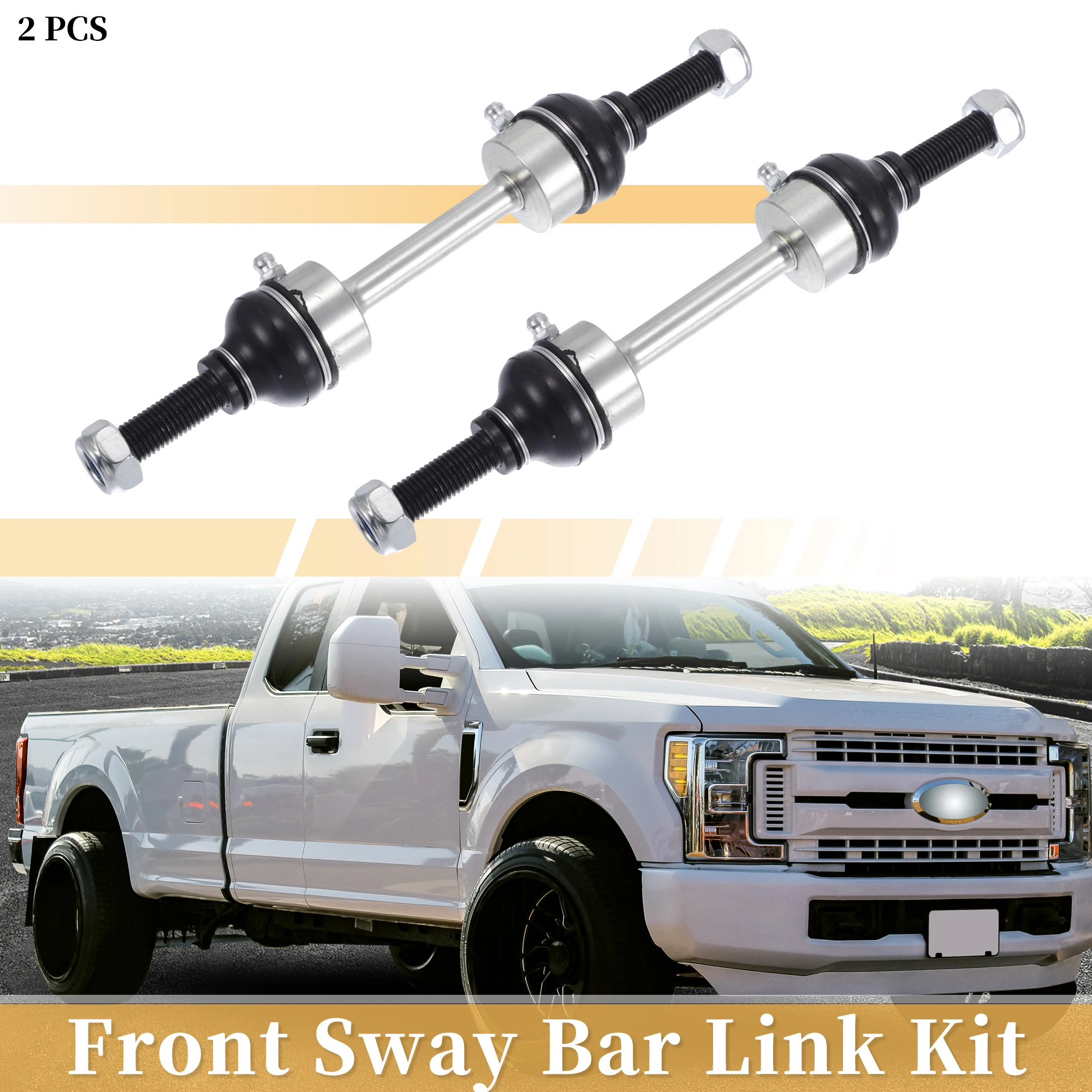 UXCELL 2pcs Front Stabilizer Sway Bar Link for Ford F-550 Super Duty 09-18 No.K750362