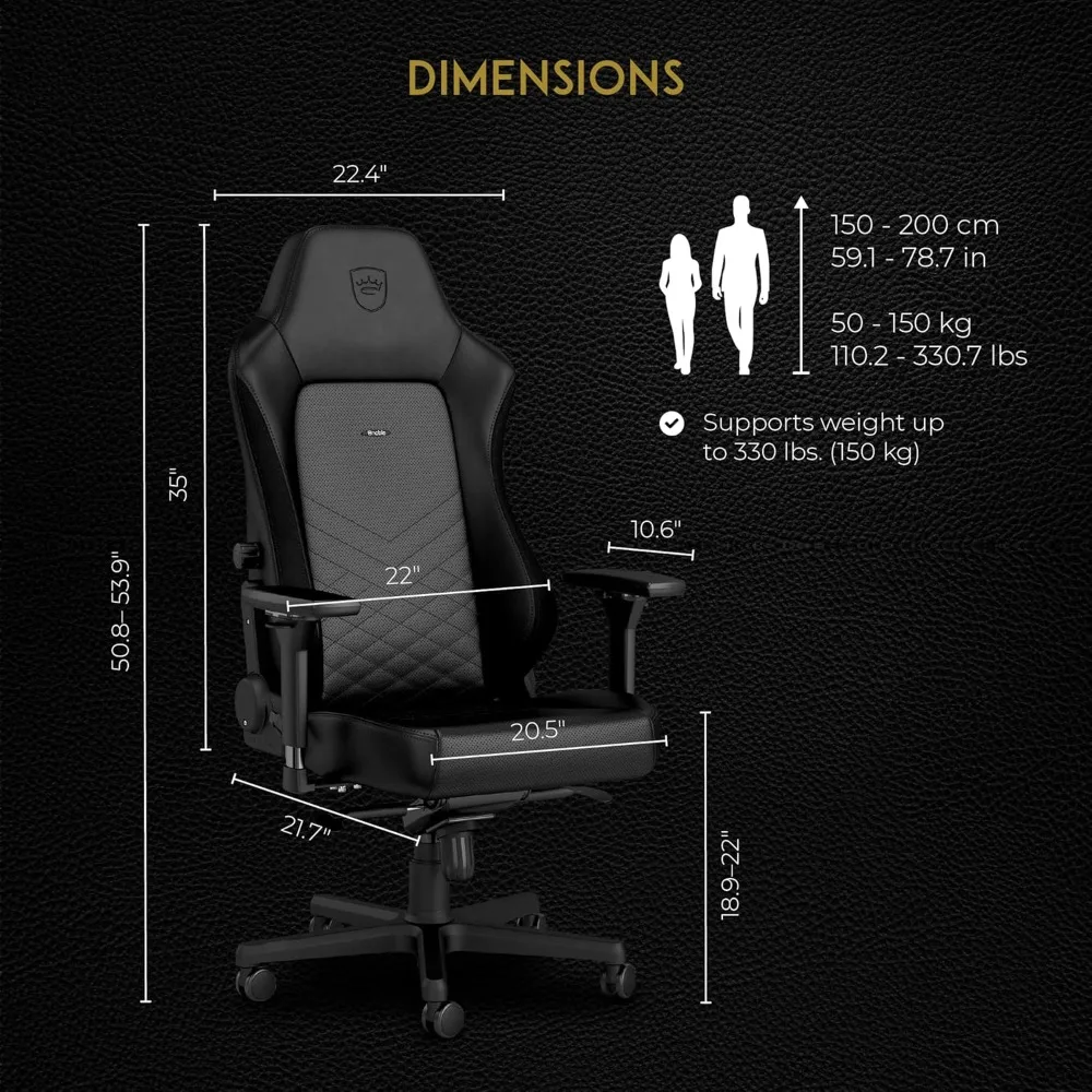 Gaming Chair/Office Chair with Lumbar Support, PU Faux Leather