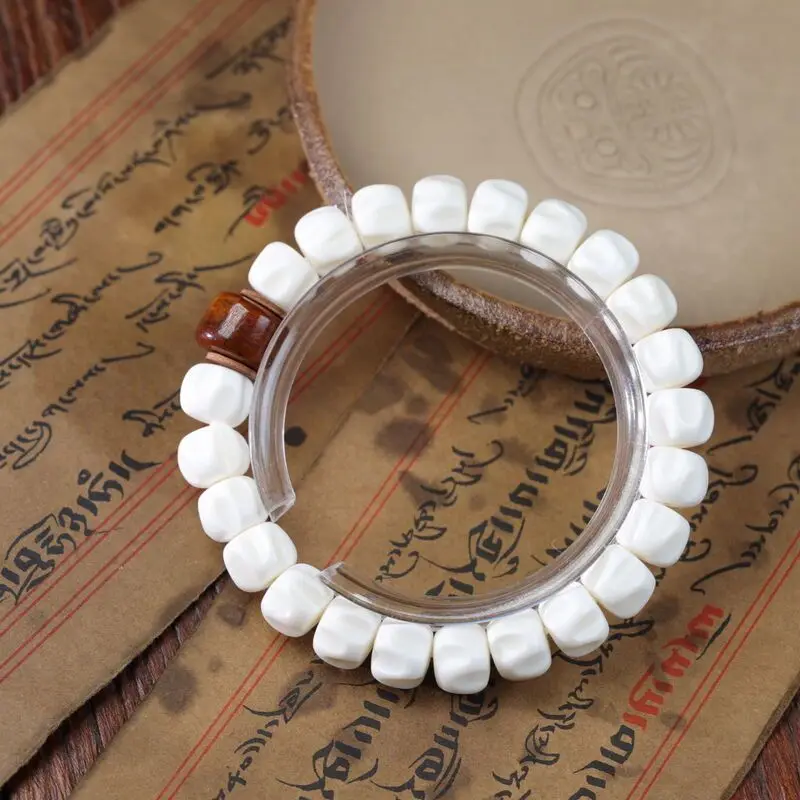Natural Antlers Carved Passion Fruit Seed Bracelet Ox Bone Buddha Beads Men And Women Accessories