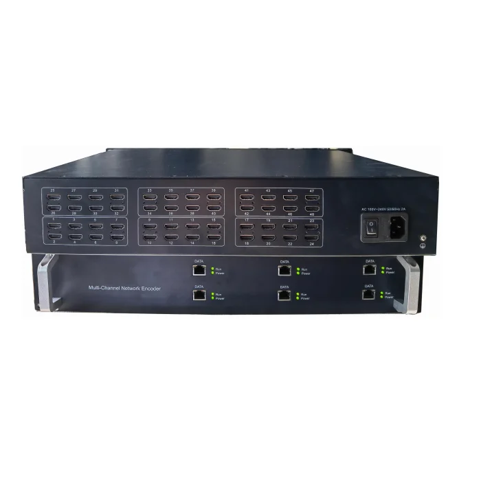 New IP encoder CATV/ System 48 HD channels input H264+265 Encoder support IP http+udp+rtp+hls+rtmp+rtsp