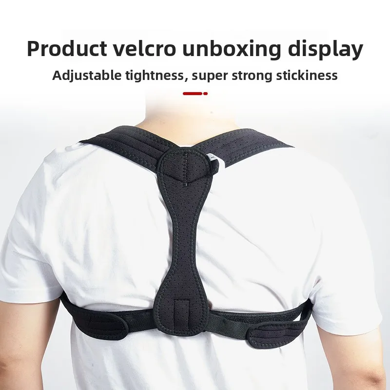 2 Stück Schnallentyp Buckel-Korrekturgürtel Hilfsschultergurt Bequemes, atmungsaktives Tauchmaterial Unisex