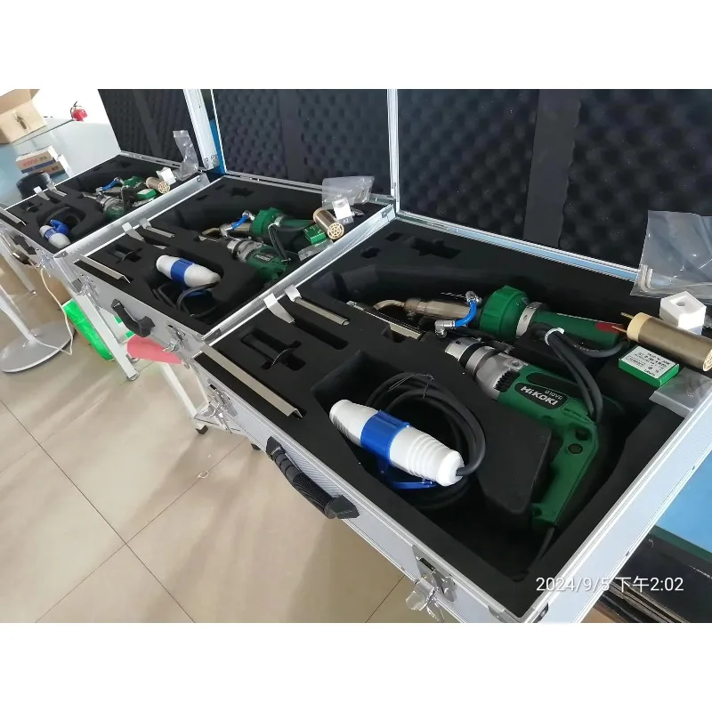 3600W Dual Heating Extrusion Welder HDPE Geomembrane Plastic Extrusion Welder Pp Pipe Handheld Automatic Welding Extrusion Gun