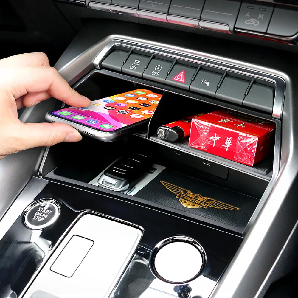 لأودي A3 8Y سبورتباك سيدان 2021 2022 تصفيف السيارة وحدة التحكم المركزية تخزين صندوق القفازات حامل صينية الداخلية اكسسوارات السيارات #3