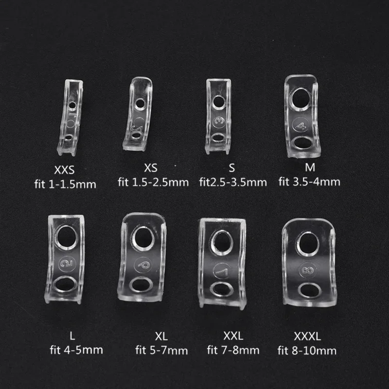 8 Size Transparent Ring Size Resizer PVC Hidden Invisible Unisex Loose Rings Shrink Tool Reduce Sizes Fit Any Ring Jewelry Tools