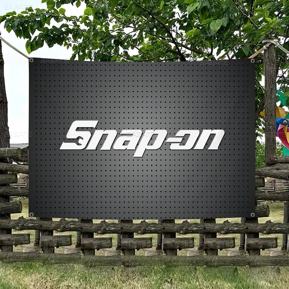 S-Snap On Logo Retro Flags Multiple Choice Living Studio Booth Interior Decoration Banner