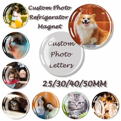 1pc Personalized Customized Photo Refrigerator Magnet Couple Family Photo Diy Refrigerator Magnet Christmas Gift Customized Gift