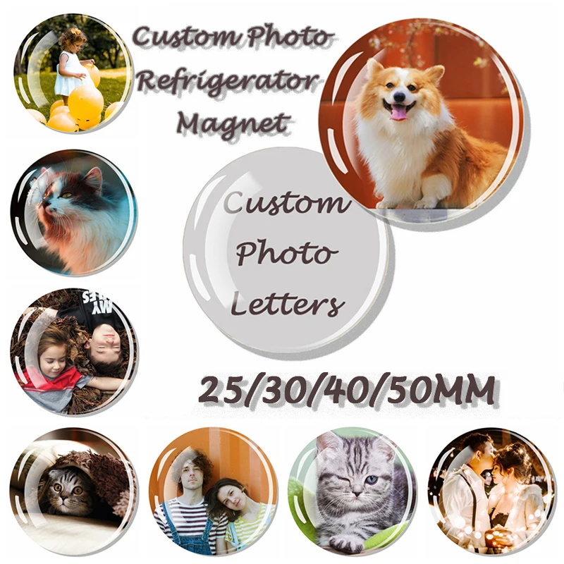 1 szt. Personalizowany magnes na lodówkę ze zdjęciem, magnes na lodówkę z własnym zdjęciem dla par lub rodziny, magnes na lodówkę DIY, prezent świąteczny, prezent na zamówienie