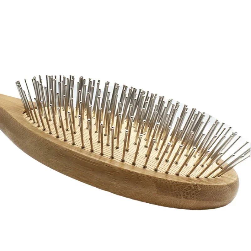 Wooden Steel Needle Air Cushion Comb Hair Brush Pin Hairbrush Scalp Massage Improve Hair Health Wood Paddle Detangling Comb