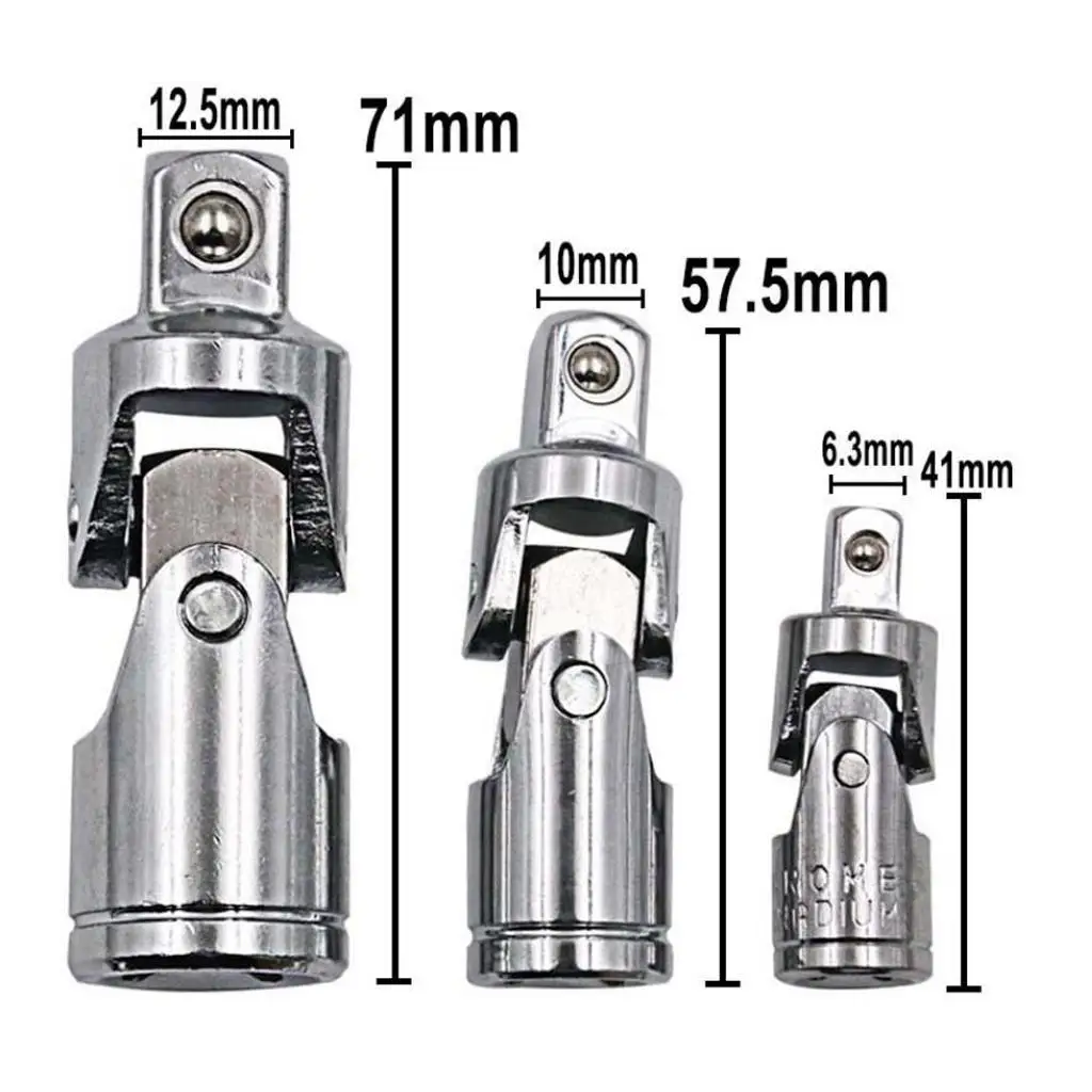 Sleeve Universal Joint Chrome Vanadium Tools Universal Joint Drive Swivel Socket Extension for Vehicle Service