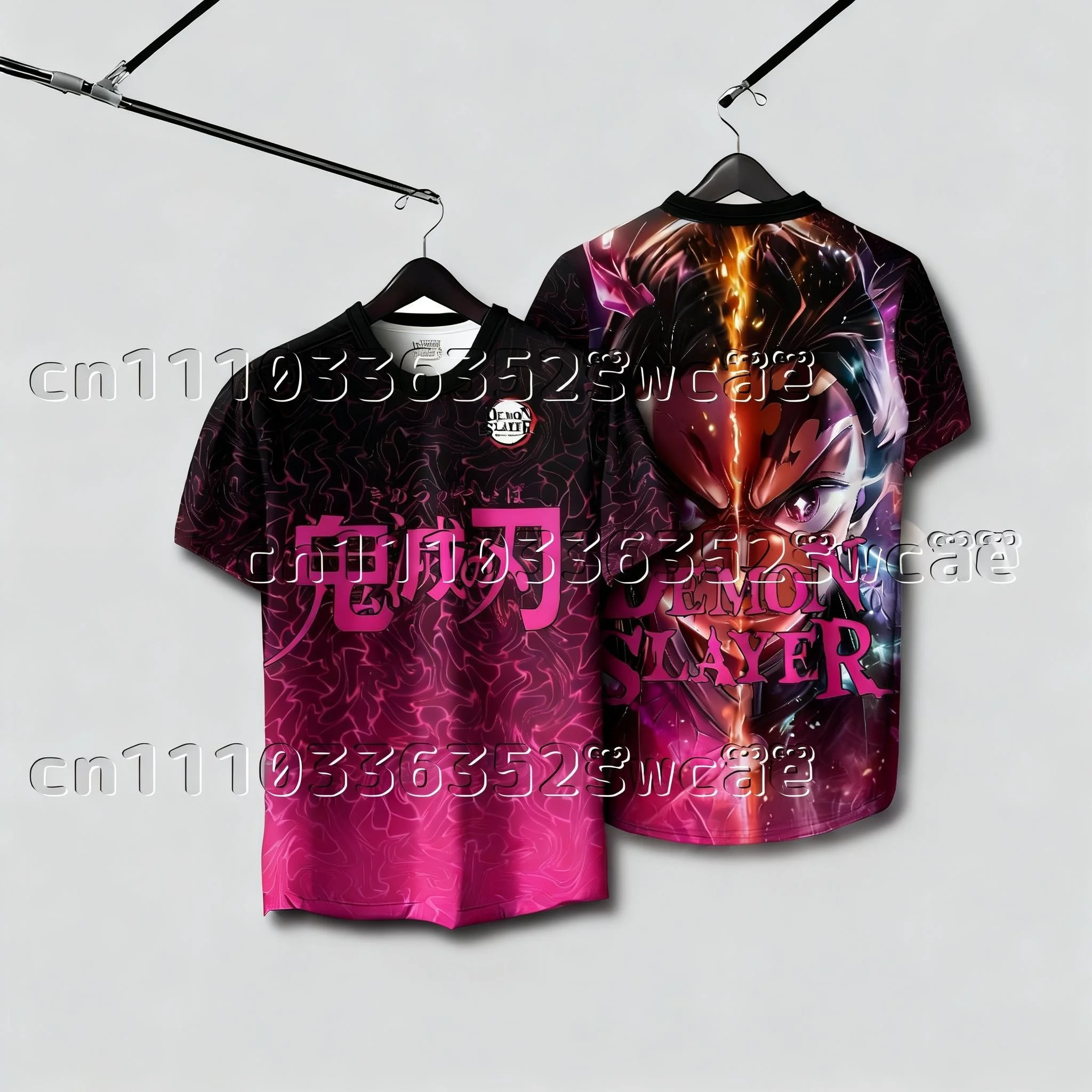 

Anime Protagonist Team Ghost Slayer Theme Shirt, Team Uniform, Summer T-shirt, High Street Adult and Children's FamilyMatching