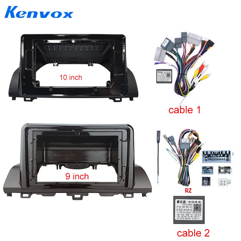 For Honda Accord 10TH LHD RHD 2018-2021 9” 10” Car Radio Multimedia GPS Navigation Fascia Panel Dash Install Kit ABS+PCPlastic