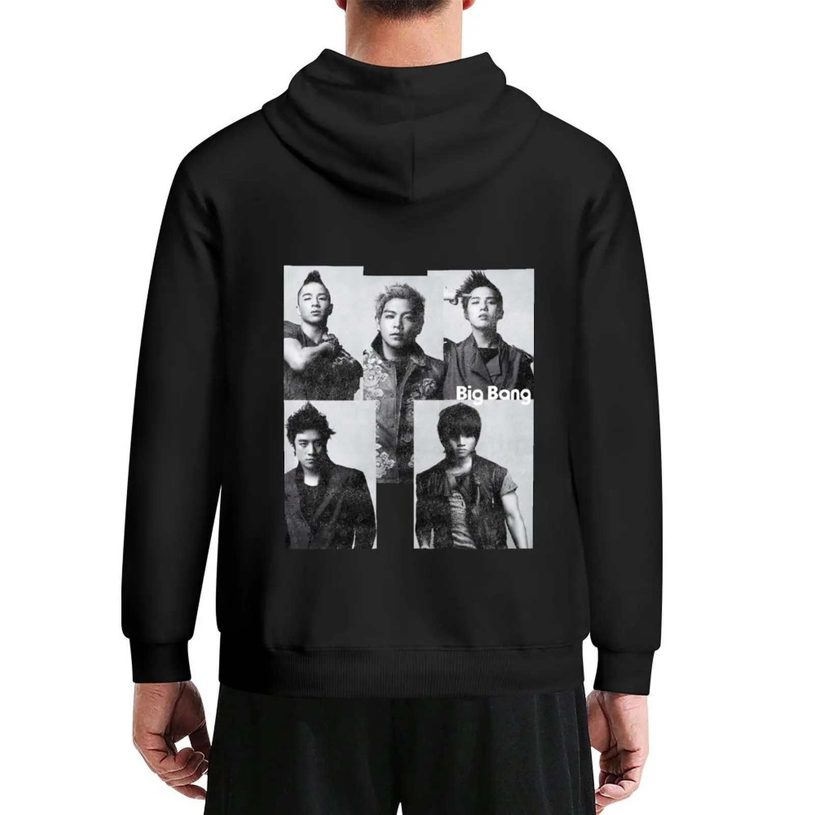 

Big Bang in Black & White Hoodie men clothes autumn clothes fashion men men wear big size hoodie