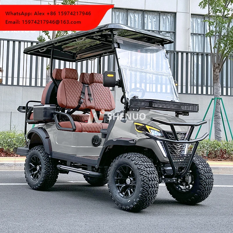 4 Seater Golf Cart 72V Lithium Battery, Street Legal With Fast Shipping To USA