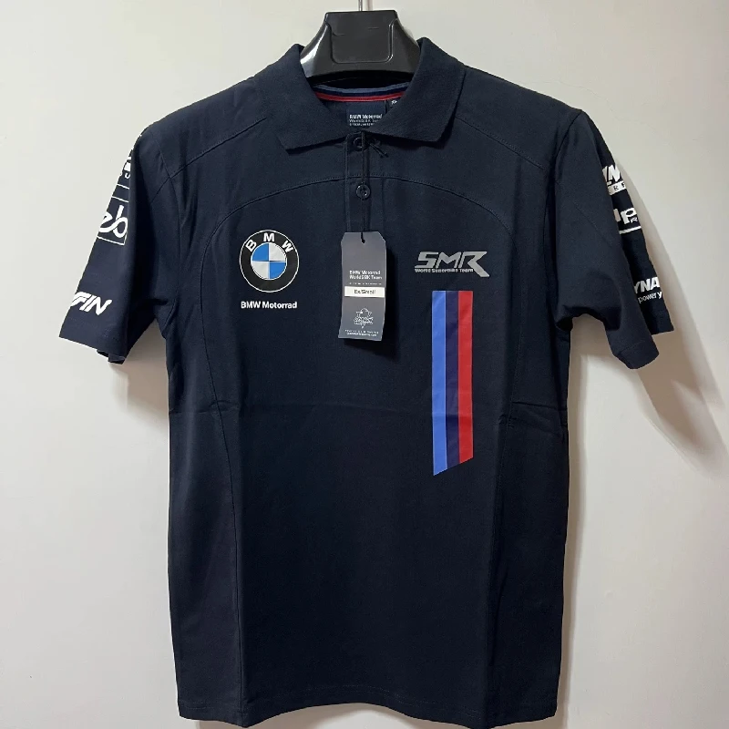 

Мотоциклетная футболка BMW GP 2025 года, рубашка поло гоночной команды, летняя мужская и женская быстросохнущая дышащая трикотажная спортивная детская рубашка