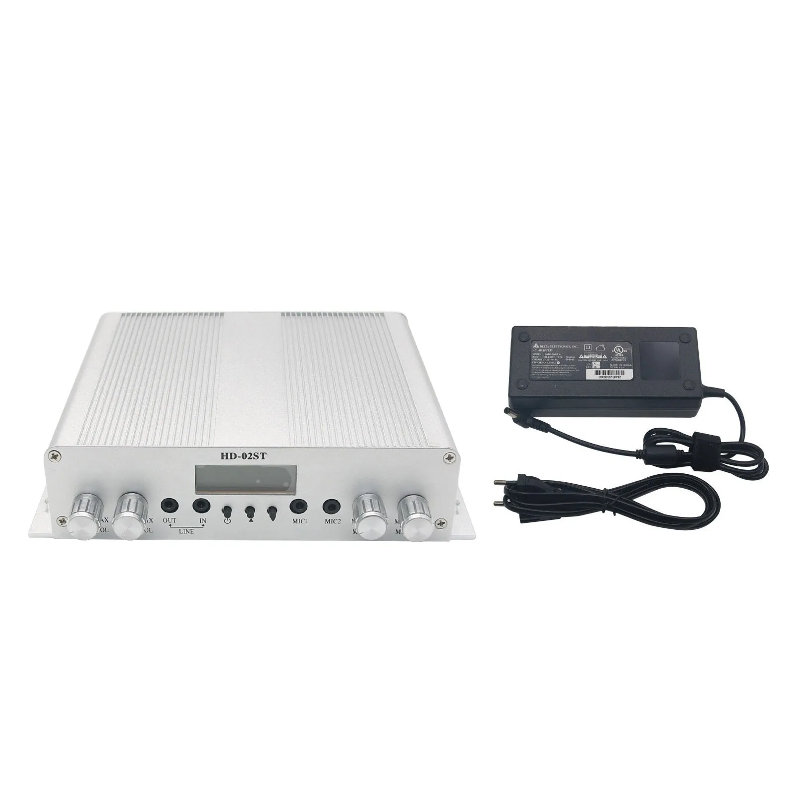 NEW 25W Professional FM Transmitter Stereo PLL Broadcast Radio Station with DC Power Supply