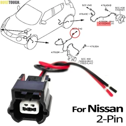 For Nissan Qashqai J11 X-Trail Rogue Sport T32 Juke F15 2Pin ABS Sensor Wheel Speed Connector Pigtail Plug Prewired 47901-1KA0A