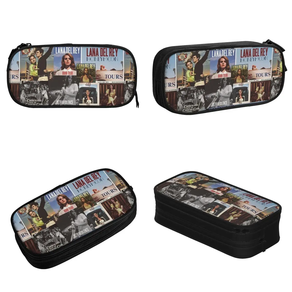 Lana Del Rey Music Pencil Cases Singer Pen Box Bag Girl Boy Big Capacity Students School Gift Pencilcases