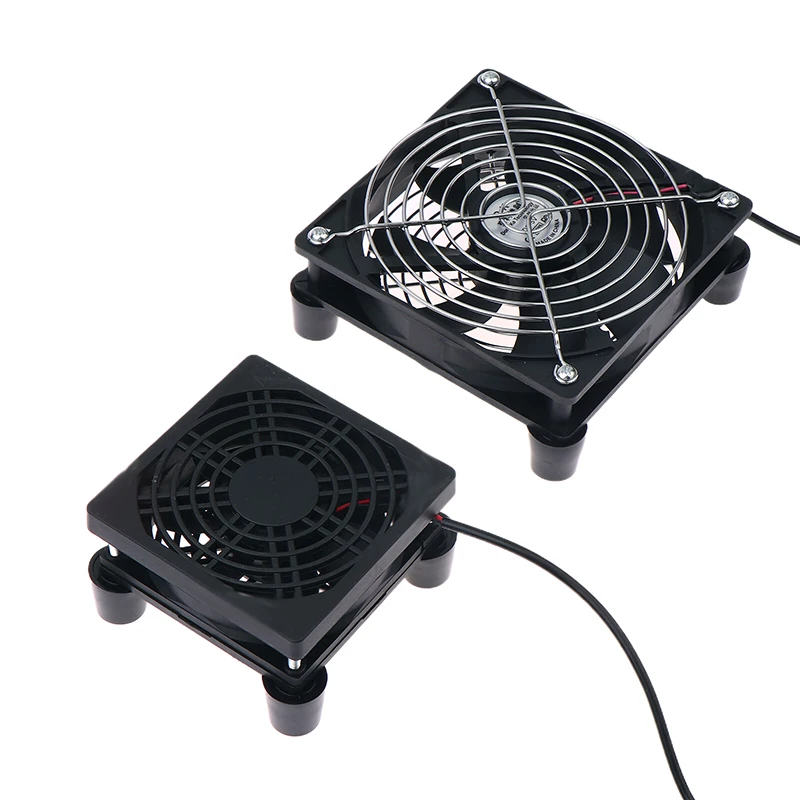 1 шт., бесшумный шасси-кулер для приемника, видеорегистратора, ТВ-приставки, 8/9,2/12 см, 5 В, с питанием от USB, вентилятор для корпуса компьютера и ПК