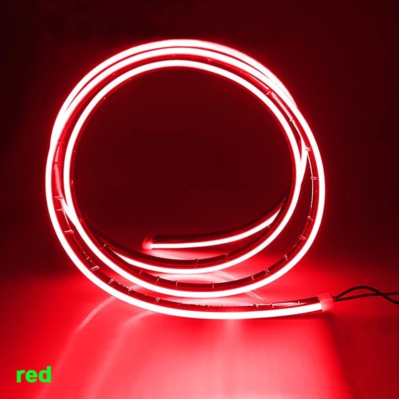 

LED Car Hood Lights Flexible Engine DRL Daytime Decorative Running Light Auto Eyebrow Lamp RGB Turn Signal Lamp Ambient Lamp 12