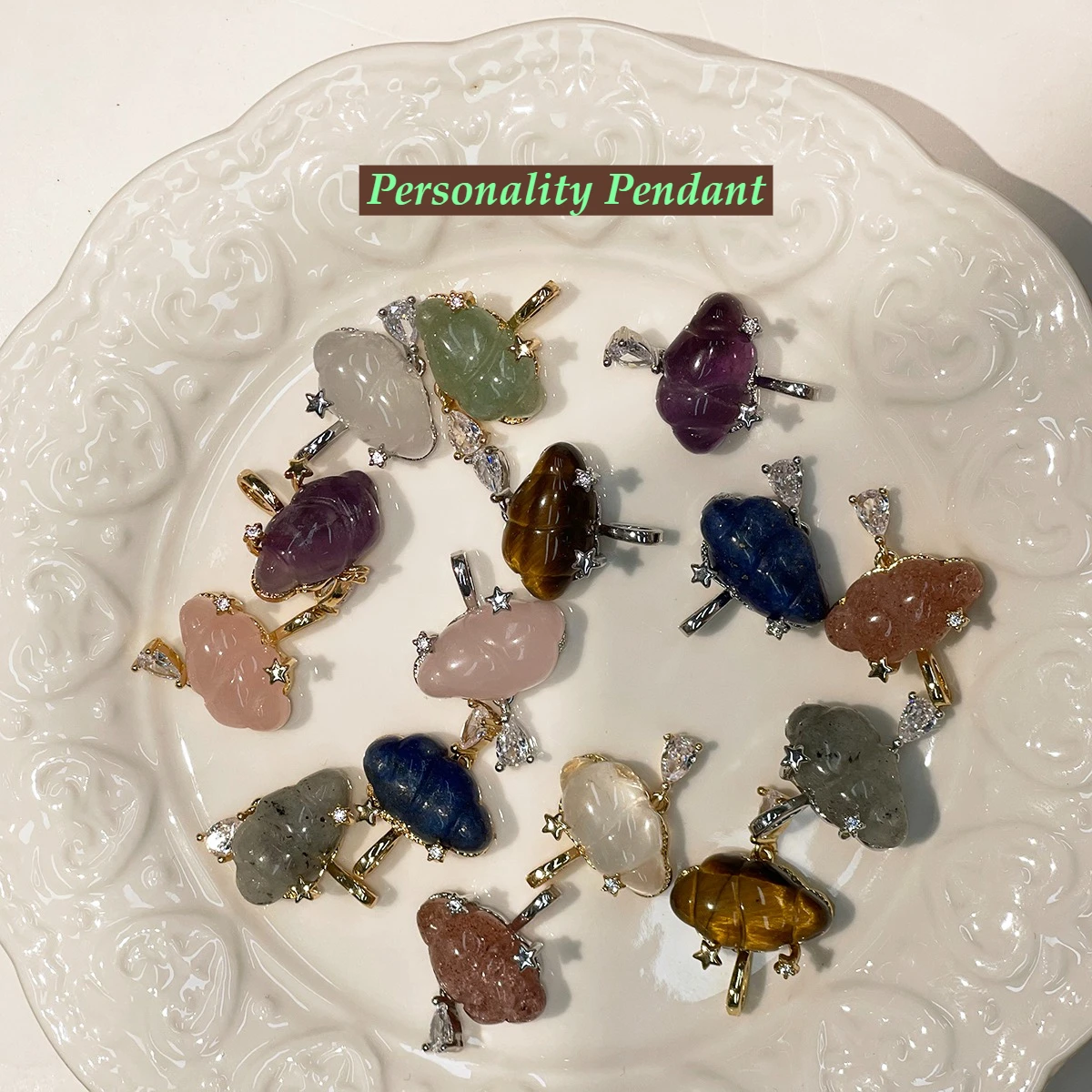 Personality Pendant Natural Flash Labradorite Pendant 19x24mm For Jewelry Making DIY Necklace Bracelet Earrings Accessory
