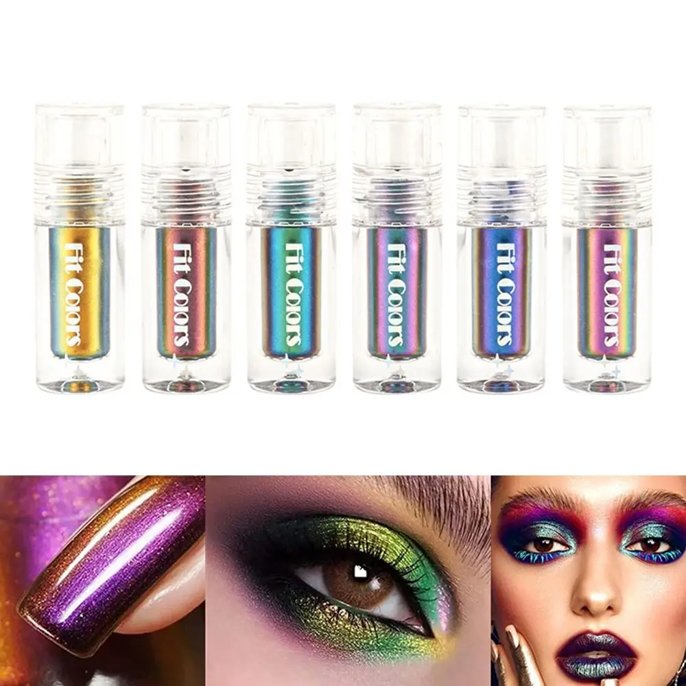 Multichrome Eyeshadows Long-lasting Chrome Liquid Lipsticks Multi-Dimensional Eye Looks Metallic Liquid Glitter Eyeshadow