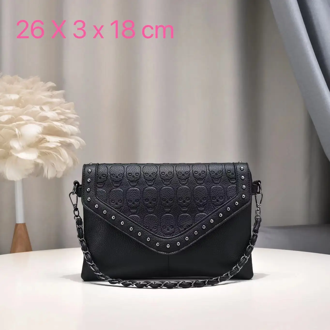 Annmouler Small Size Women Handbag PU Leather Shoulder Bag Punk Style Crossbody Bag Rivet Purse and Handbags bolsas para mujeres