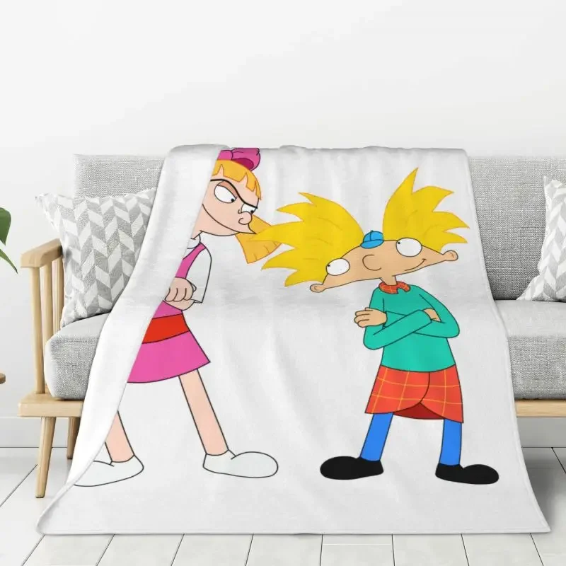 Custom Hey Arnold Animated Anime Helga Pataki Blanket 3D Printed Soft Flannel Fleece Warm Throw Blankets Bed Sofa Bedspreads