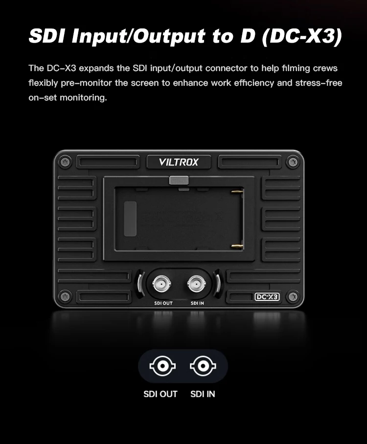 Viltrox-ポータブルHDカメラモニター,プロの写真タッチスクリーン,2000