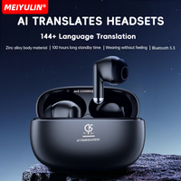 AI Real-time Languages Translation Headphones 144 Instant Voice Wireless Bluetooth Translation Earphones Noise Reduction Earbuds