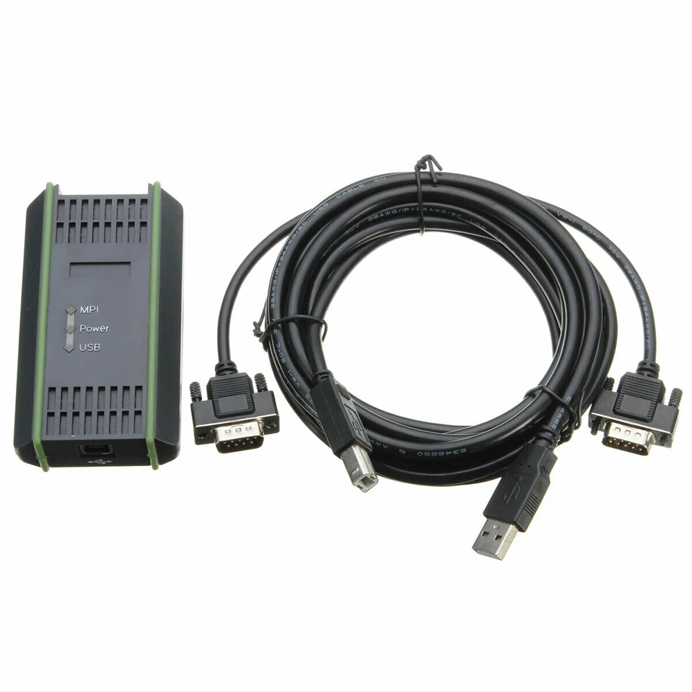 2.5M USB-MPI USB-PPI PLC Cable Pure Copper 9-pin Male Header 7972-0CB20-0XA0 For Siemens 6ES7972-0CB20-0XA0 S7-200/300/400 PLC