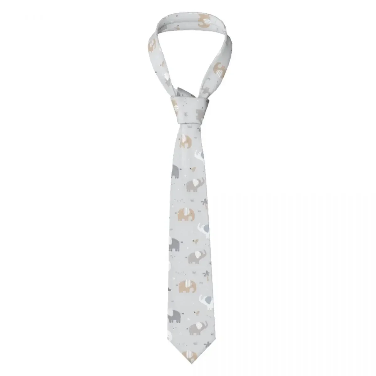 

Casual Arrowhead Skinny Cute Elephant Necktie Slim Tie For Party Formal