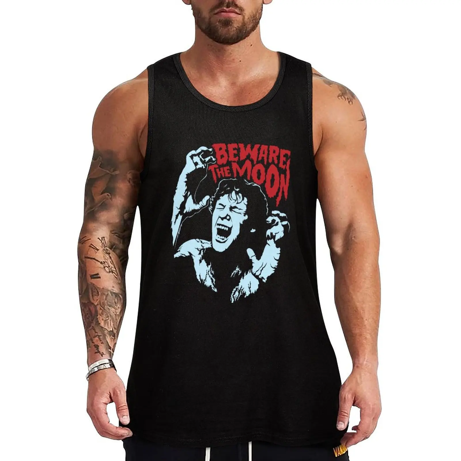

Beware The Moon Tank Top T-shirt Men's gym Men's sleeveless gym shirts Men's summer t-shirt sports t-shirts for men