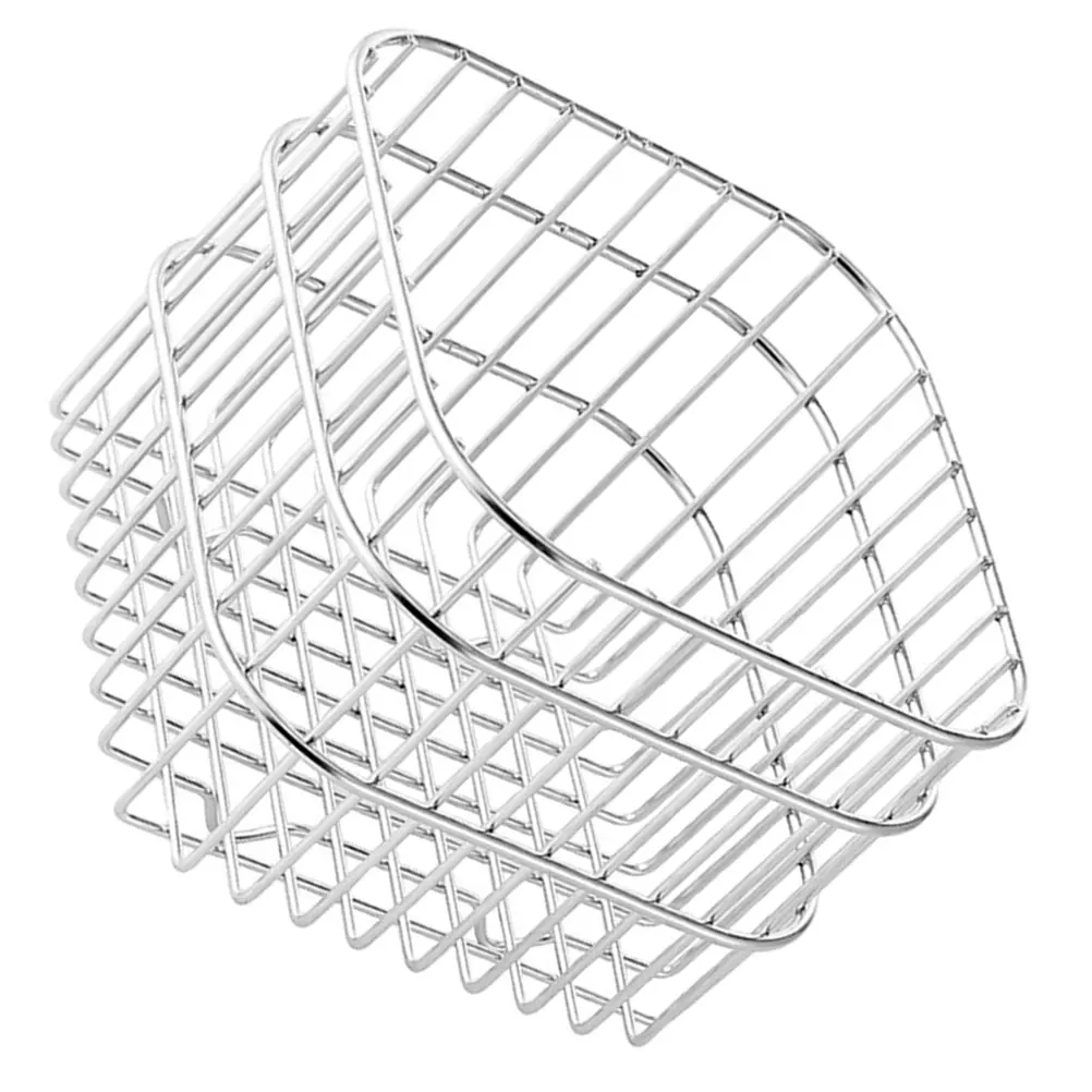 

Stainless Steel Storage Basket Large Opening Lightweight Wire Basket Kitchen Fruit Vegetable Countertop Storage Organizer