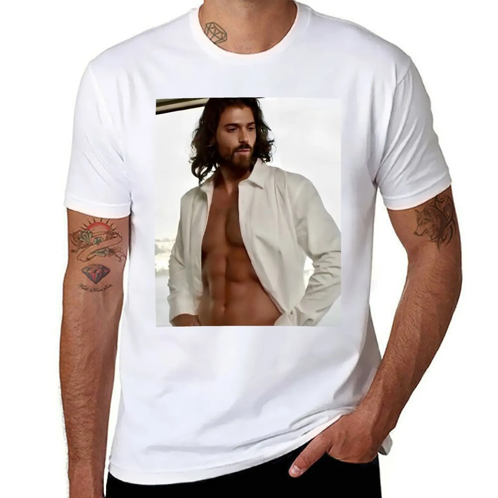 

Can yaman so hot T-Shirt t shirts for man pack cotton t shirt for man man t shirt luxury T-Shirt