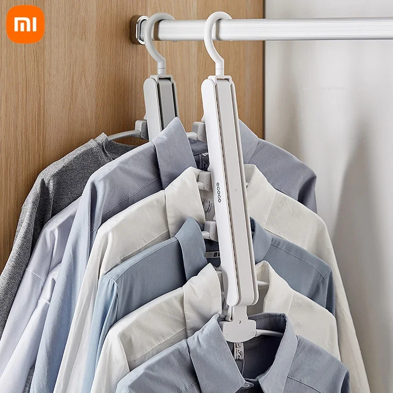 Xiaomi Youpin Multifunctional Hanger Home Wardrobe Storage Artifact Seamless Hook Magic Pants Clip Wardrobe Storage Artifact Hot