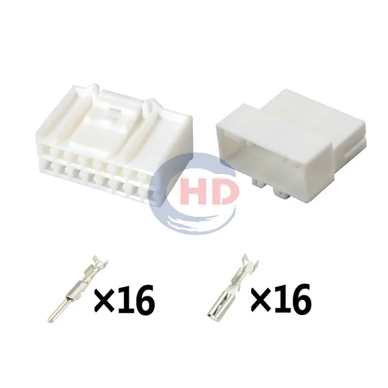 

1-20 sets 16pin auto wiring harness plug cable electric plug connector 936211-1 936201-1