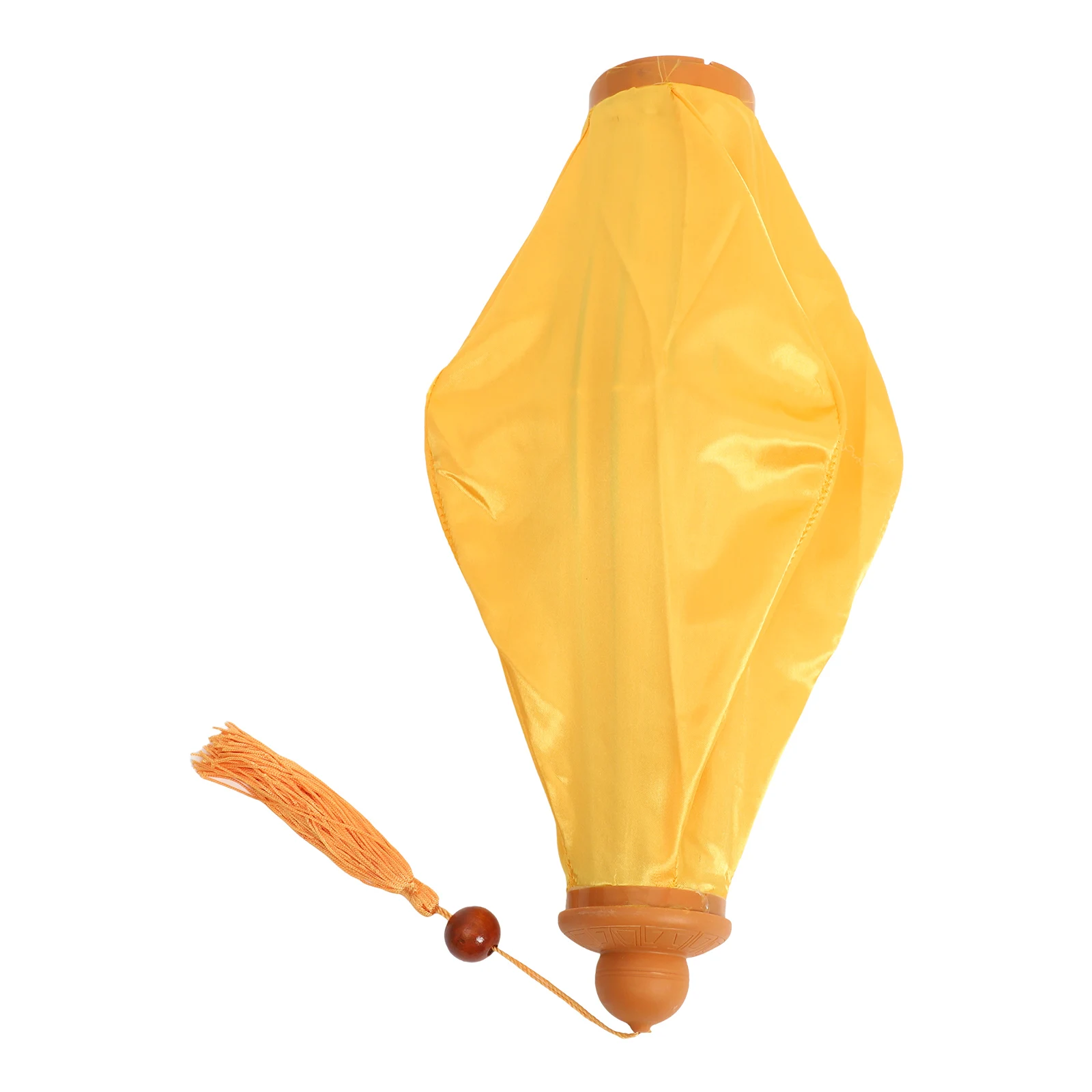 

Oval Yellow Vietnamese Lantern Handmade Asian Fabric Hanging Decoration for Chinese New Year Wedding Party Festival Ceiling