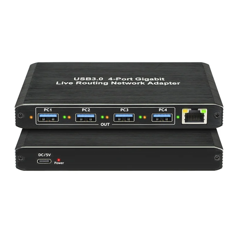 

Гигабитный сетевой адаптер AAAEL-USB3.0 Plug and Play, 4-портовый гигабитный RJ45, без драйверов, для компьютеров, оборудования для потокового вещания в реальном времени