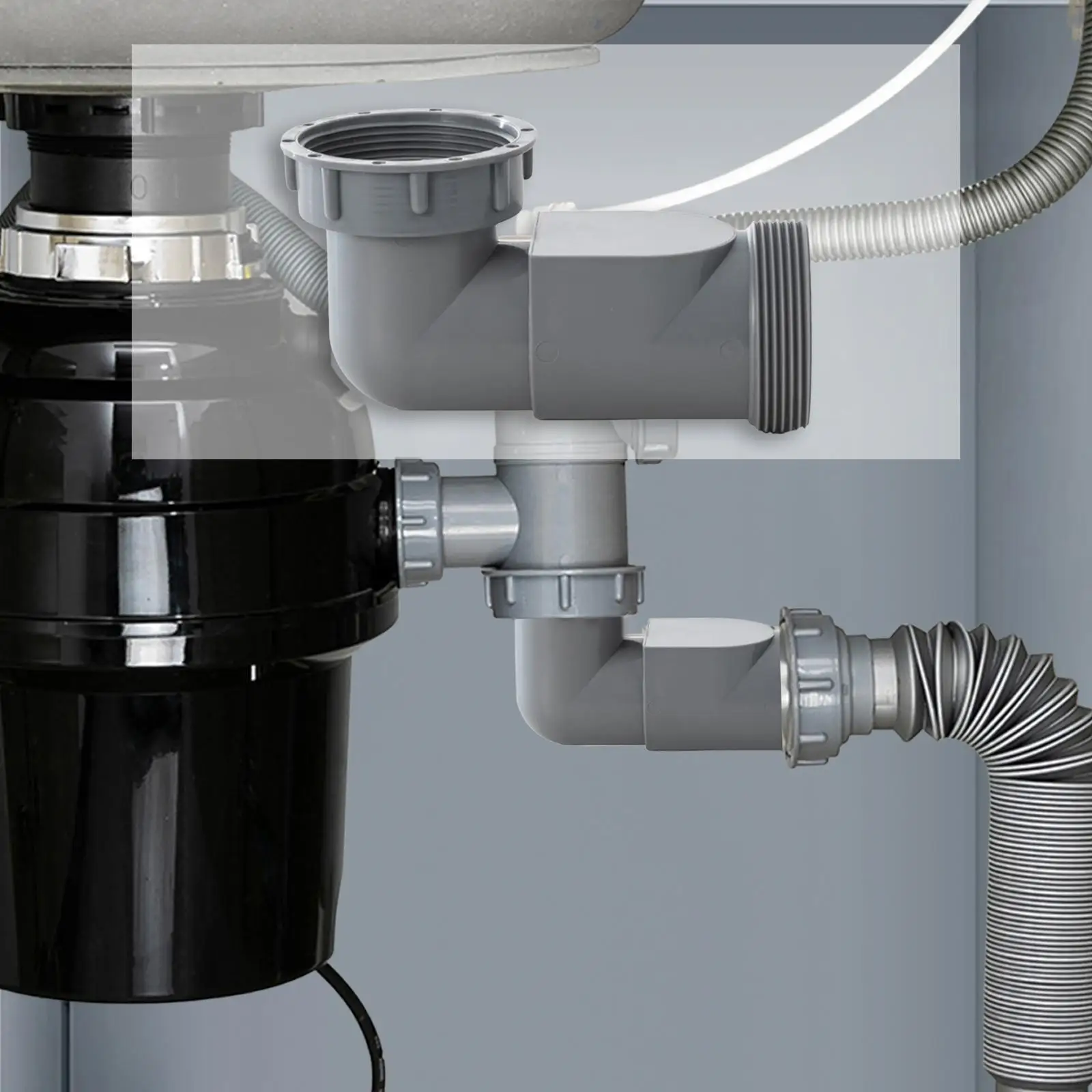 Kitchen Sink Drain Adapter Versatile for Washing Vegetables Dishwasher Home