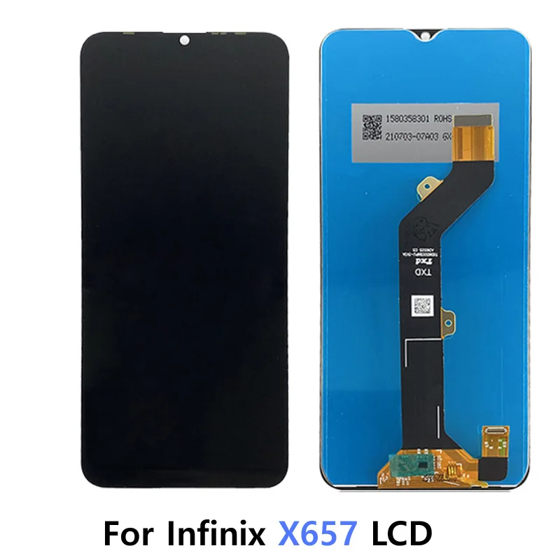 

100% Tested Original 6.6'' For Infinix Smart 5/ Hot 10 Lite X657 X657B LCD Display Touch Screen Digitizer Assembly Replacement