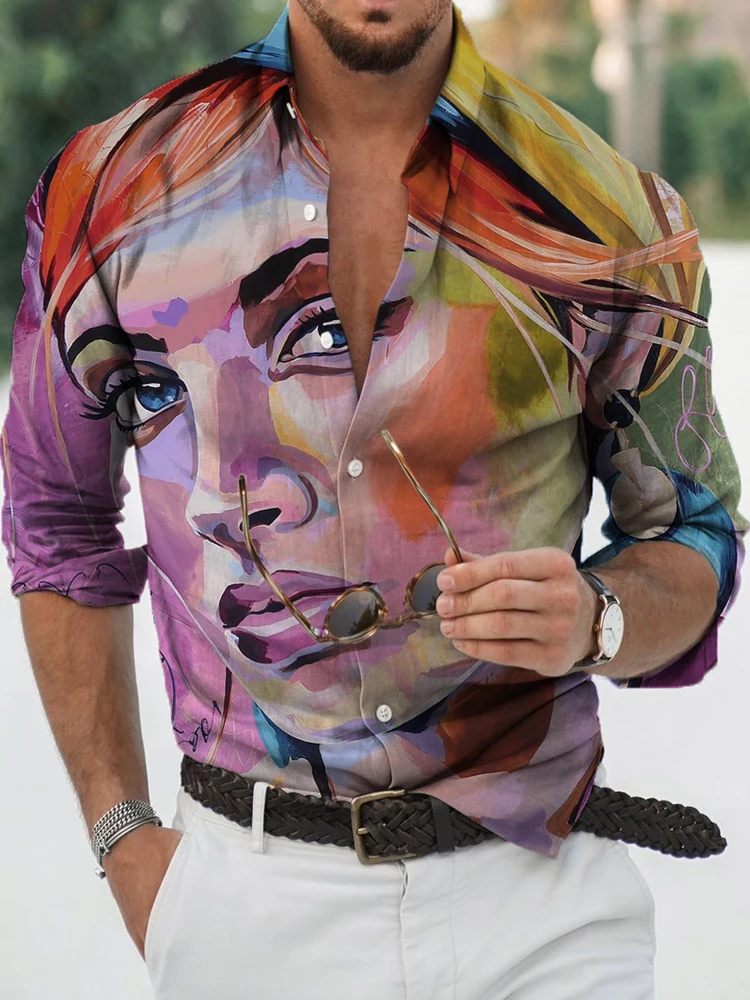 

Slim Fit Long Sve Standing Collar Men's irt Faionable Busin Casual Ne Design Easy Care hine Waable irt