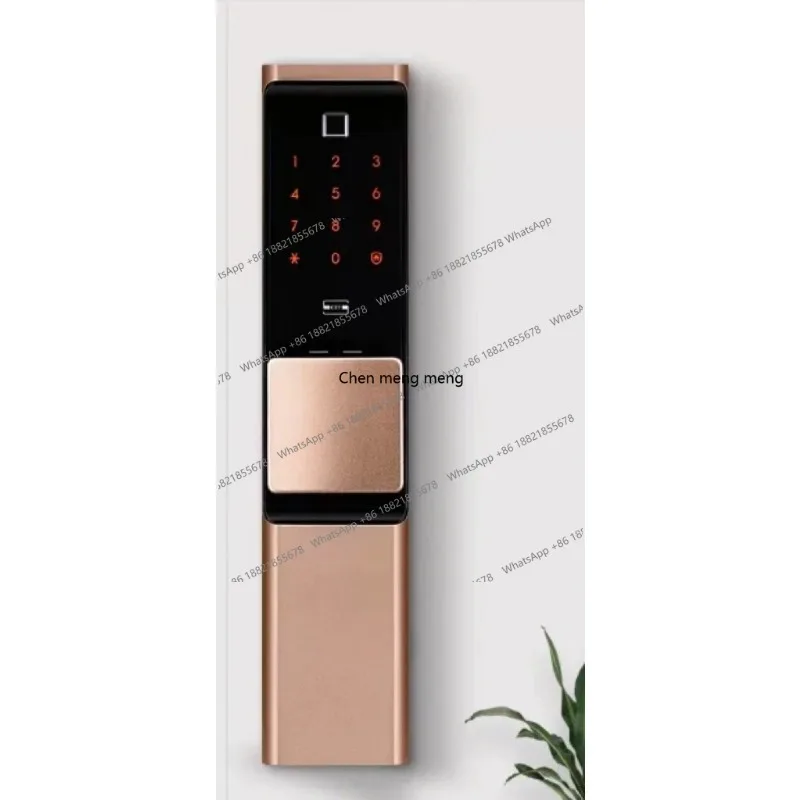 Smart Electronic Lock Fingerprint Card Sensing WiFi Remote Access for Wood Door Home Security Security