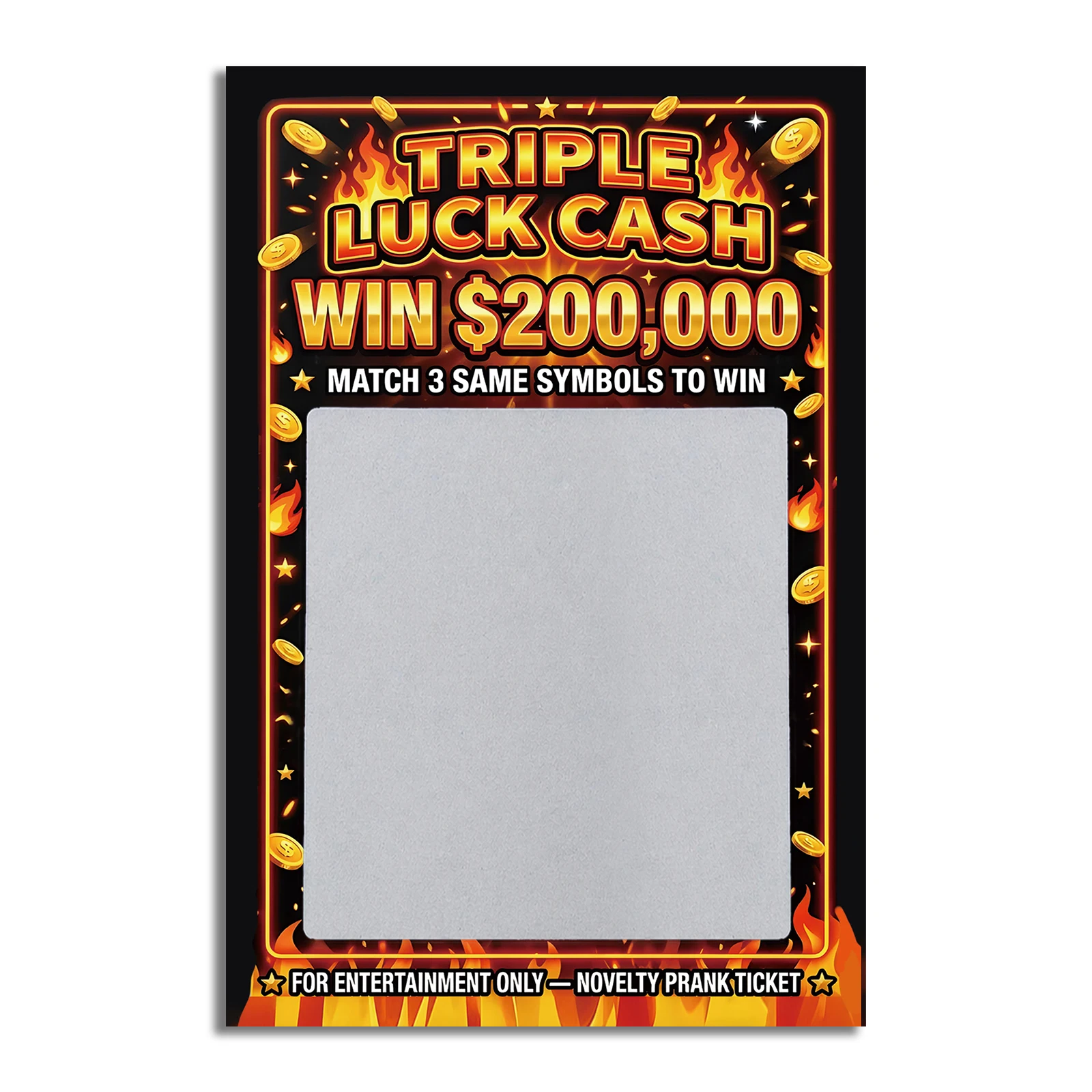 Novelty Scratch Card Game, Funny Prank Ticket for Parties, Family Gatherings and Friends, Fun Scratch-Off Entertainment Gift