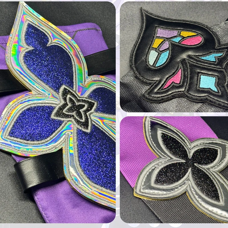 البجعة السوداء تأثيري حلي شعر مستعار مجموعة كاملة فستان موحد أنيمي لعبة هونكاي ستار السكك الحديدية البجعة السوداء تأثيري الزي حسب الطلب